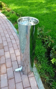 Питьевой фонтанчик круглый педальный 210х800(1000) мм